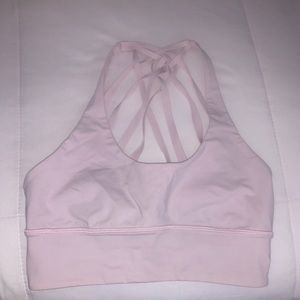 Lululemon pink sports bra